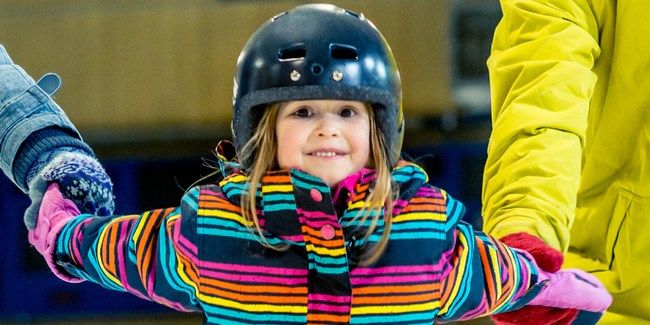 little girl skating